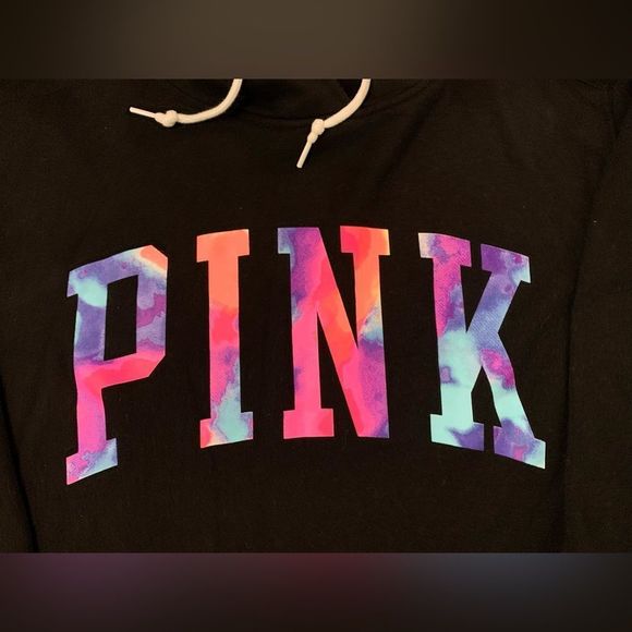 PINK VS WATERCOLOR HOODIE/ WATERCOLOR YOGA LEGGINGS PANTS - Picture 6 of 14